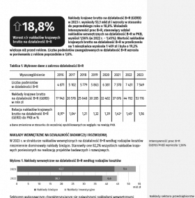 Działalność badawcza i rozwojowa w Polsce w 2023 r.