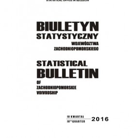 Biuletyn statystyczny województwa zachodniopomorskiego - IV kwartał 2016