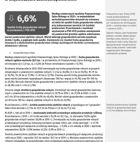 Powszechny Spis Rolny 2020 – wyniki ostateczne w województwie zachodniopomorskim