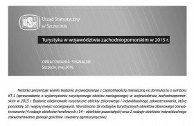 Turystyka w województwie zachodniopomorskim w 2015 r.