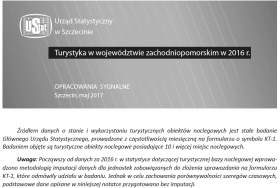 Turystyka w województwie zachodniopomorskim w 2016 r.