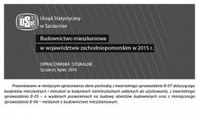 Budownictwo mieszkaniowe w województwie zachodniopomorskim w 2015 r.