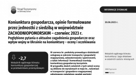 Koniunktura gospodarcza w województwie zachodniopomorskim w czerwcu 2023 r.