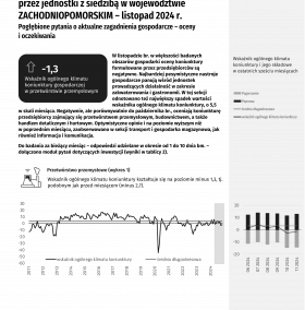 Koniunktura gospodarcza w województwie zachodniopomorskim w listopadzie 2024 r. - Informacja sygnalna