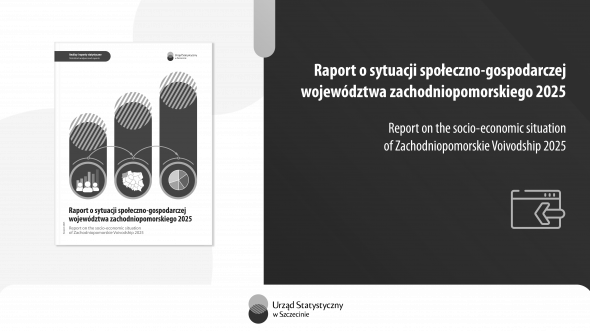 Raport o sytuacji społeczno-gospodarczej województwa zachodniopomorskiego 2025 - baner Urząd Statystyczny w Szczecinie