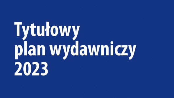Tytułowy Plan Wydawniczy Urzędu Statystycznego w Szczecinie 2023 r.
