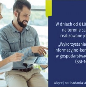 Badanie - Wykorzystanie technologii informacyjno-komunikacyjnych (ICT) w gospodarstwach domowych - SSI-10