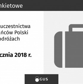 Badanie uczestnictwa w podróżach – plakat